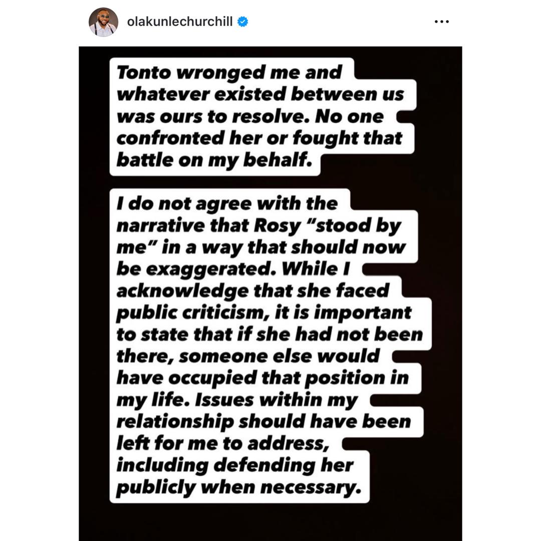 ?There was no legally recognised marriage, just introduction? - Olakunle Churchill speaks on end of his marriage to Rosy Muerer